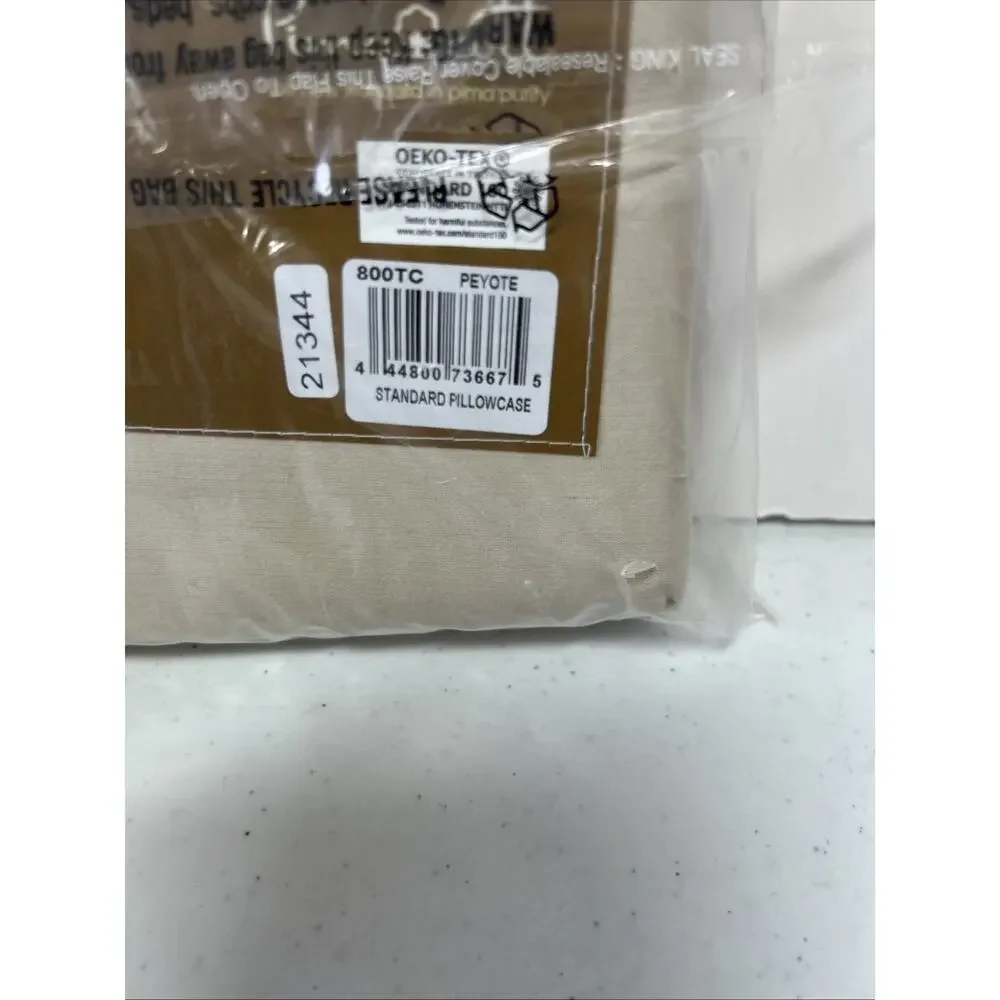 Everhome American Grown Pima Cotton 800TC European Pillowcase 2 Standard/ Queen